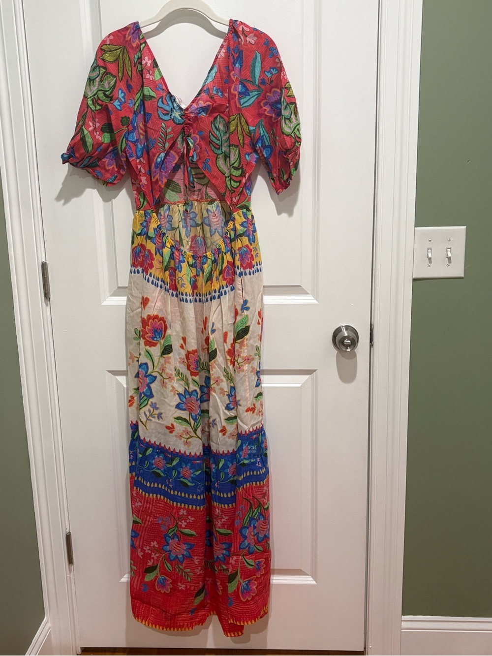 Johnny Was Roumba Color blocked Maxi Dress - Picture 4 of 11